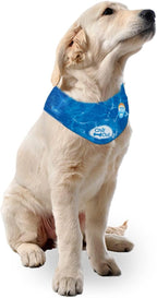 ALL FOR PAWS Dog Cooling Bandana, Cooling Bandanas for Medium Dogs, Ice Dog Bandanas, Cooling Neck Wraps for Dogs, Chill Out Blue Neck Cooler (M)