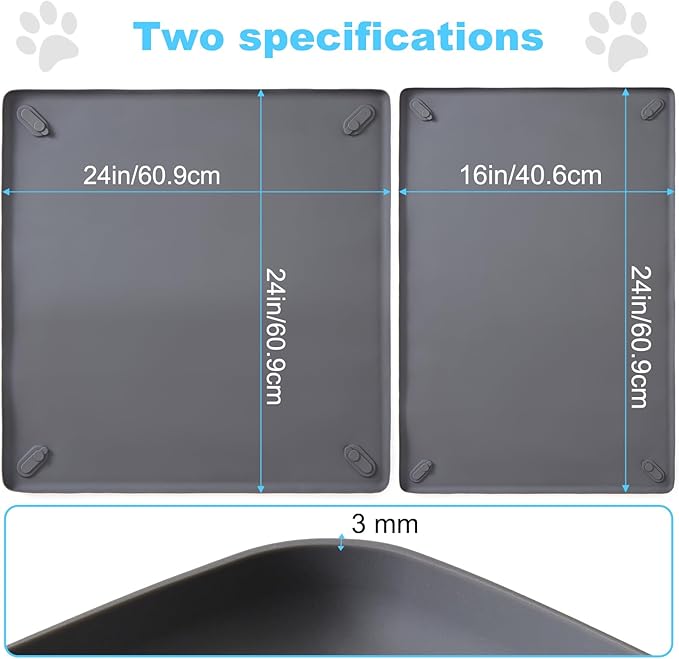 16in x 24in Dog Pee Pad Holder - Leak-Proof Non-Slip Indoor Tray, Fits Standard Puppy Pads, Ideal for Puppy Potty Training (S)