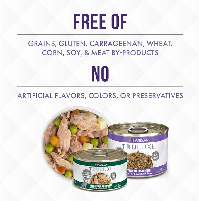 Weruva Truluxe Grain-Free Canned Cat Food Variety Pack – 24 Pack of 3oz Cans