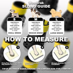 Dog Shoes Breathable Dog Shoe for Hot Pavement, Dog Booties and Paw Protectors, Non-Slip Waterproof Dog Sandals Boots (Black+Yellow, L: (3.1’’x2.5'')(L*W))