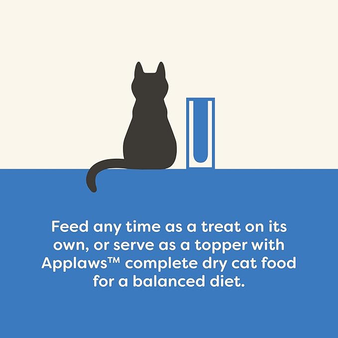 Applaws Natural Cat Treats, Grain-Free, High Protein, Limited Ingredients, No Artificial Additives, Healthy & Nutritious Snack for Cats, Crunchy Tuna Fillet & Salmon Treats (12 x 2.0oz Bags)