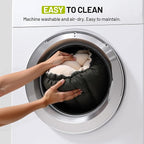 20.8Inch Cat Bed for Indoor Cats, 2-Sided Reversible Pet Bed, Adjustable Drawstring Kitten Bed, Small Dog Beds and Furniture for Puppy, Kitty, with Black Water-Resistant Anti-Slip Bottom