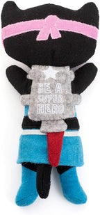 Jax & Bones Squeaky Dog Toys - 11" Tough Wool Squeak Toy for Dogs - Reinforced Seams for Moderate Chewers | Kicky The Cat