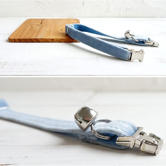 Cat Collar Personalized with Name Phone Number Engraved,Customized with Bell for Small Dogs Puppy Kitten