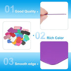 MECCANIXITY Blank Dog Tags Rectangle Blank Aluminum Blank Keychains Laser Engraving Blanks ID Name Tag Metal Personalized Pet Tags for DIY Crafts Purple, 300 Pack