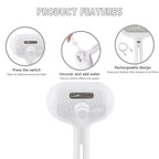 Spray Cat Pet Grooming Brush with Water Sprayer - Hair Removal Comb for Cats and Dogs, White Shedding and Bath Brush with Steam Release