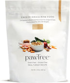 pawTree Freeze-Dried Raw Food for Dogs & Cats. Nutrient-Rich, All-Natural, Complete & Balanced Nutrition. Real Meat, Vegetables & Superfoods, Freeze-Dried for Maximum Nutrition (1.5 lbs, Turkey)