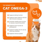 Liquid Health Pets Wild Caught Omega 3 Fish Oil for Cats - Liquid Omega 3 Supplement for Cats with EPA+DPA+DHA - Reduce Itching, Support Joint, Immunity, Brain, Heart Health - Made in The USA (8 oz)
