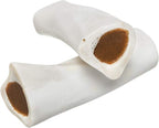 Redbarn Filled Dog Bones Peanut Butter, Cheese N' Bacon, Beef, Natural Long-Lasting Dental Treats; Suitable for Aggressive Chewers. Peanut Butter, Large 6" - 15 Bones