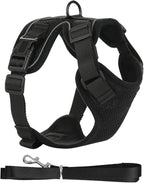 Cat Harness and Leash, Cat Harness Escape Proof with Reflective Strap - Adjustable Cat Leash Breathable Comfortable Vest for Walking Travel Outdoor, Black, S