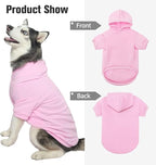 BINGPET Dog Hoodies - Fleece Lined Fall Dog Puppy Sweatshirt Soft Warm Sweater Winter Hooded Clothes for Small Medium Large Dogs & Cats