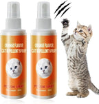 Cat Deterrent Spray - Indoor Effective Cat Deterrent to Keep Cats Away, Stop Cat Urination and Scratching - Training Aid for Furniture, Sofas, Rugs, Curtains (2)