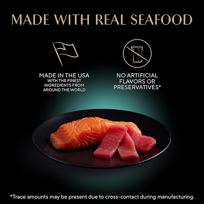 Sheba Perfect Portions Wet Cat Food Cuts in Gravy, with Sustainable Salmon, and with Sustainable Tuna, 2.6 oz. Twin-Pack Trays (12 Count, 24 Servings) (Pack of 2)