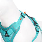 Wanheart Summer cat Chest Harness and Leash, Anti-Escape Adjustable Soft mesh cat Leash and Chest Harness Set for All Types of Cats cat Vests (Emerald, L)