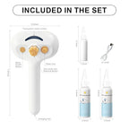 Pet Steam Brush for Dog & Cat – 3-in-1 Spray Hair Removal Comb – Steam for Shedding & Grooming – Water Brush for Long & Short Haired Pets – Spritz Defur Comb