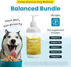 Liquid Multivitamin for Dogs with Probiotics, 8 in 1 Vitamins for Immune Support, Energy & Digestion, High Absorption Liquid Dog Supplement, Made in USA, 16 oz