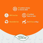 Nature's Logic Grain-Free Canned Dog Food - 95% Animal Proteins - 100% Natural Wet Dog Food Cans - No Common Allergens - All Life Stages - Ideal for Sensitive Dogs - Duck & Salmon (13.2 oz, 12 pack)