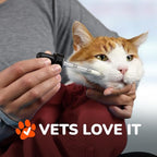 Cozy Comfort Carrier - X-Large Soft Red Cat Carrier and Cat Restraint Bag for Nail Trimming, Vet Visits, Medication Administration, Dental Care, and Travel