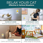 Cat Calming Diffuser for Stress Relief - Natural Cat Deterrent Spray to Reduce Stress, Spraying & Aggressive Behavior - Easy-to-Use Cat Diffuser Calming Solution for a Peaceful Home. 60 Day Supply