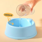 Stop Messy Floors! Yaruiguang Anti-Splash Dog Bowl - No-Spill Water Bowl for Drippy Dogs and Cats, Non-Tip Design for Dry Chin and Clean Floors