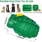 Dog Chew Toys for Aggressive Chewers,Food Grade Non-Toxic Dental Pet Toy,Tough Durable Indestructible Dog Toys for Small Medium Large Dogs.Green