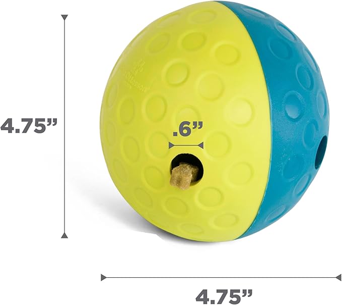 Outward Hound by Nina Ottosson Treat Tumble Interactive Puzzle Ball Dog Toy, Level 1 Beginner, Blue, Small (4.75" Diameter)