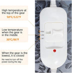 Pet Heating Pad Turn Any Pet Bed Into a Heated Pet Bed Indoor Adjustable Heated Cat Bed Mat for Cats Dogs Waterproof Pet Warmer Mat with Chew Resistant Cord(17.7" x17.7)