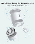 PETLIBRO Automatic Cat Feeder, Automatic Pet Food Dispenser with Freshness Preservation, Timed Dog Feeders for Dry Food, Up to 50 Portions 6 Meals Per Day, Granary White