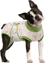 FUAMEY Dog Recovery Suit Male,Dogs Surgery Neuter Suits Puppy Spay Shirts for Female Protect Dog's Skin Anti Licking Abdominal Wounds Doggie Onesie Pet Bodysuit Alternative to Cone Rabbit Flower L