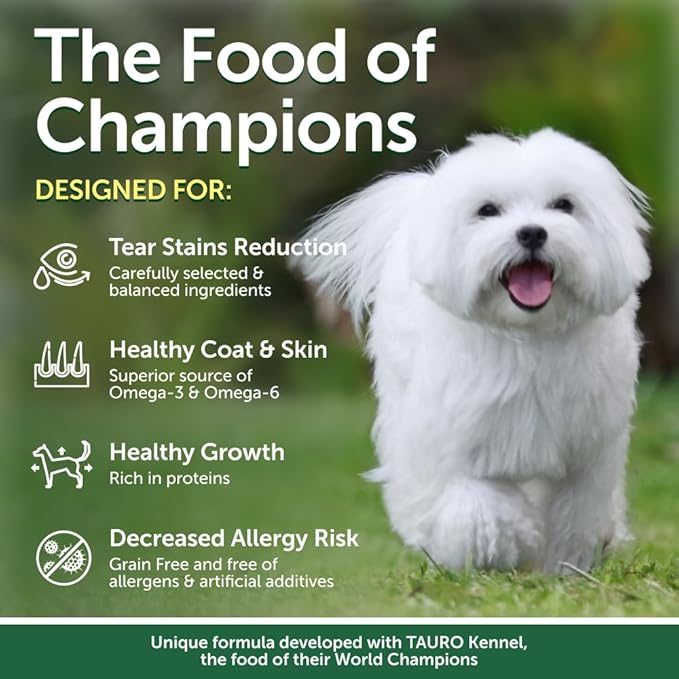 Nature's Protection Superior Care White Dogs Rice Based Dry Dog Food - High Protein, Tear Stain Dog Food for All Breeds Light Coated All Life Stages Dogs, Fresh Pet Meal, Insect, 22 lb