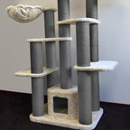 Sisal Rope 6mm for Cat Scratcher Repair and Replace Cat Scratching Post, DIY Scratching Furniture - Cat Tree, Scratch Carpet & Mat, Cat Kicker Toys, Gray 164ft/50m