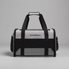 Cat Dog Carrier for Small Medium Pets up to 18 Lbs, Lightweight Portable Pet Bag, TSA Airline Approved Carrier, Soft Sided Cat Bag, Collapsible Travel Carrier(17x11x11 Grey)