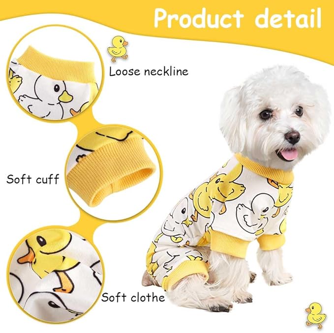 Dog Pajamas for Small Dogs Girl Boy Puppy Pjs Summer Pet Onesies for Chihuahua Yorkie Teacup Cute Soft Material Stretch Able Cat Clothes Outfit Apparel Puppy Jumpsuit