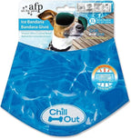 ALL FOR PAWS Dog Cooling Bandana, Cooling Bandanas for Extra Large Dogs, Ice Dog Bandanas, Cooling Neck Wraps for Dogs, Chill Out Blue Neck Cooler (XL)