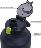 GiNT 37oz Insulated Stainless Steel Dog & Human Water Bottle | Leakproof Travel Dispenser with Detachable 10oz Bowl, 24H Cold/12H Hot, Carrying Case for Walking, Hiking, Camping & Outdoor Travel