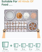 Slow Feeder Bowl, Silicone Lick Mat with Suction Cups for Dog Cat, Snuffle Mat for Pet Smell Training, Puzzle Toys for Bored Puppy, Sniff Mat for Slow Eating and Keep Busy, Lavender Gray