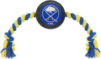 Pets First NHL Buffalo Sabres Puck Toy for Dogs & Cats. Play Hockey with Your Pet with This Licensed Dog Tough Toy Reward!