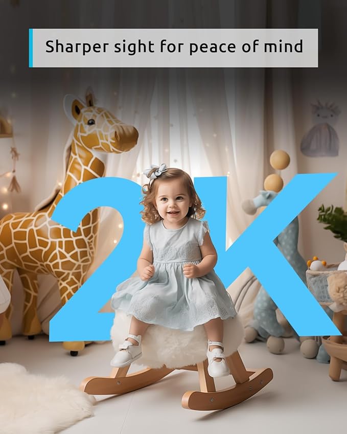 blurams 5G Cameras for Home Security, 2K Pet Camera with Phone App, 360° PTZ Indoor Camera w/Dual-Band WiFi6, Free Human/Motion/Sound Detection, 2-Way Talk, Night Vision, Works with Alexa, 2Pack