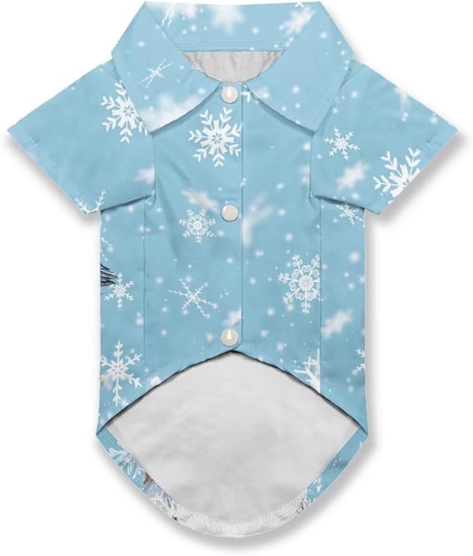 Christmas Dog Shirts for Medium Dog Girls Boys Pet Snowman Clothes Soft Breathable Puppy Shirts Printed Pet T-Shirt Puppy Christmas Cosplay Xmas Pet Apparel for Medium Dogs and Cats