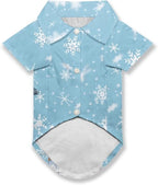 Christmas Dog Shirts for Large Dog Girls Boys Pet Snowman Clothes Soft Breathable Puppy Shirts Printed Pet T-Shirt Puppy Christmas Cosplay Xmas Pet Apparel for Large Dogs and Cats