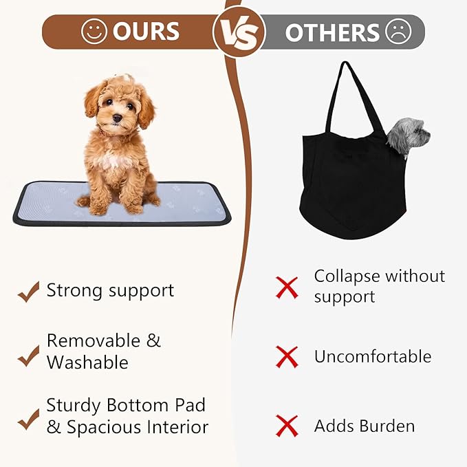 Dog Purse Carrier for Small Dogs, Cats, and Puppies – Soft-Sided Travel Pet Tote Bag with 4 Large Pockets, Foldable, Lightweight, Fits Pets up to 15 lbs, for Travel, Vet, Outings (Beige)