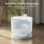 Cheerble Pumpless Cat Water Fountain, 2L/67oz E1 Automatic Cat Water Dispenser for Cats & Dogs MagDrive™ Technology Dual Mode Dispensing, No Cleaning Hassle, No Electrical Leakage, BPA-Free