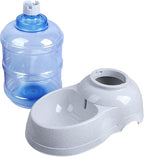 Pet Water Dispenser Station - 3 Gallon/11L Replenish Pet Waterer for Large Dog Cat Animal Automatic Gravity Water Drinking Fountain Bottle Bowl Dish Stand