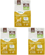 NATURE'S LOGIC Feline Chicken Meal Feast Cat Food - High-Protein Dry Food for Cats, 100% Natural Nutrition with Probiotics & Prebiotics - All Life Stages - Chicken, 3.3lbs (Pack of 3)