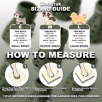 Dog Shoes Breathable Dog Shoe for Hot Pavement, Dog Booties and Paw Protectors, Non-Slip Waterproof Dog Sandals Boots (Green, L: (3.1’’x2.5'')(L*W))