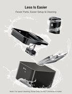 DownyPaws Cat Water Fountain Stainless Steel Cordless, 84oz/2.5L Fursink Wireless Pet Water Fountains for Cats Indoor, Battery Operated Cat Drinking Fountain, BPA-Free, Black with 6 Filters