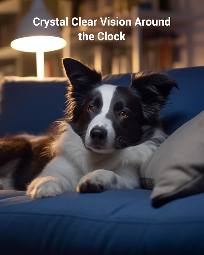 BoyKeep 2K Pet Camera, Indoor Security Camera, 5G/2.4GHz WiFi Cameras for Baby Dog with Phone App, 360° Pan & Tilt, 2-Way Audio, Color Night Vision, New Version w/Cloud Storage (White-2 Pack)