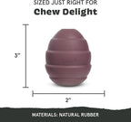 Barkbox Pine Cone Dog Toy | Natural Rubber, Treat Dispensing, Durable & Wacky Bounce | Dog Toy for Aggressive Chewers