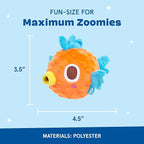 Barkbox Air Head Dog Toy – Rip & Reveal Plush Toy with Hidden Spiky Squeaker Ball, Crazy Crinkle & Fluffy Filling – Interactive Play for Medium to Large Dogs