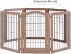 beeNbkks Extension Kit, 2 Panels Freestanding Dog Gate for Narrow Small Space Doorways Hallway